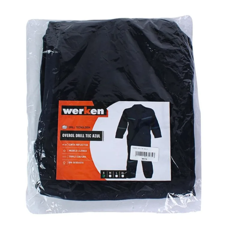 Overol Drill Tec Azul Talla: Small Werken