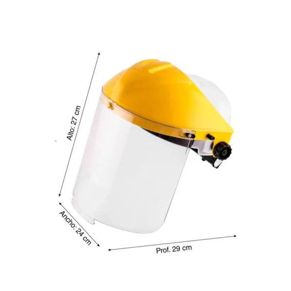 Protector facial con Rachet Tridente