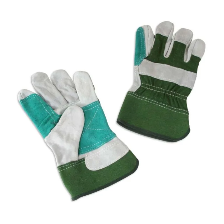 Guante de carnaza con lona reforzado Werken