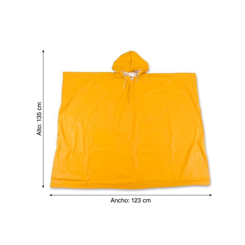 Poncho con capucha plástico Poncho con capucha plástico