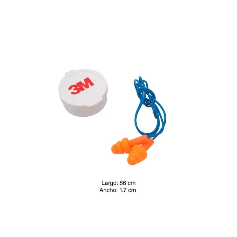 Tapones reutilizables 3M 90716 con cordón x 3 unidades