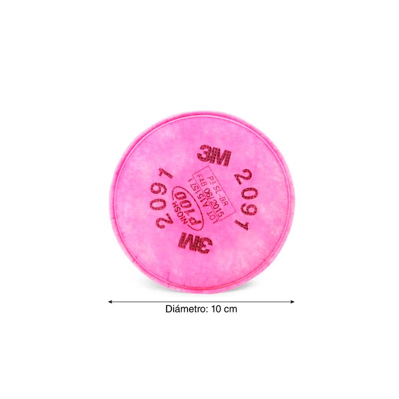 Filtro 3M para partícula P100 Filtro 3M para partícula P100