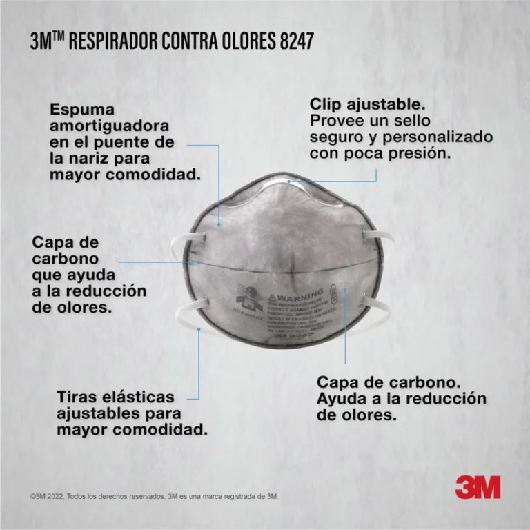 Respirador 3M para vapores orgánicos 8247PA1-A