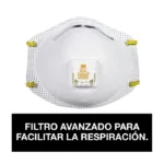 Respirador 3M válvula 8511 N95 x 1 unidad
