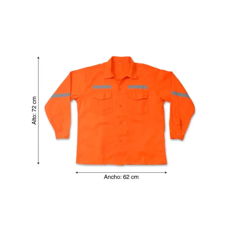 Camisa Drill Tec Naranja Talla: Extra Large