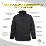 Casaca Espartano Tela Softshell Para Hombre