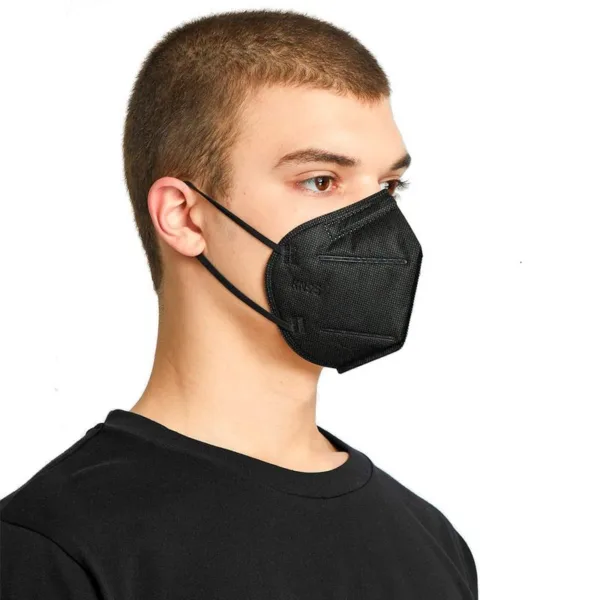 Mascarilla KN95 Color Negro x 10 Unidades