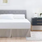 Faldon de Tarima Nube Hogar Drill con Pinzas 1 Plz Beige claro 35cm