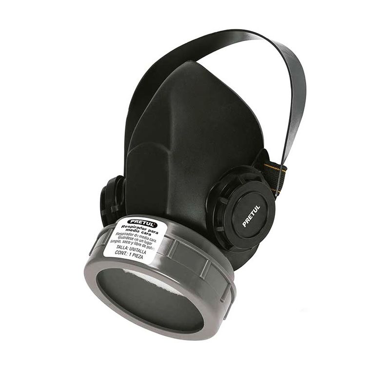 Mascara para respirar Pretul 23390 sin cartucho -1 filtro Mascara para respirar Pretul 23390 sin cartucho -1 filtro