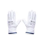 Pack 5 und Guantes de Cuero Badana Blanco AS010 TECSEG Talla 9