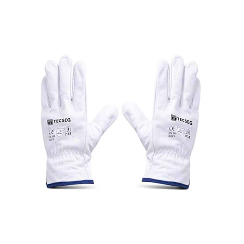 Pack 5 und Guantes de Cuero Badana Blanco AS010 TECSEG Talla 9 Pack 5 und Guantes de Cuero Badana Blanco AS010 TECSEG Talla 9