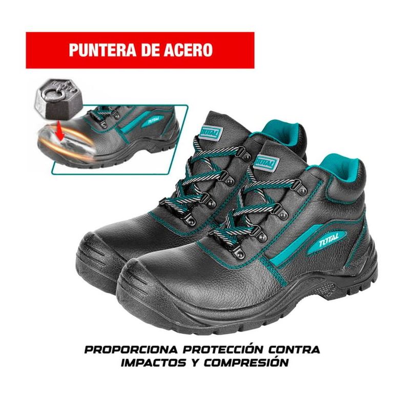 Zapatos Punta De Acero Seguridad Negro Talla 42 Total – Tsp202Sb.42 Zapatos Punta De Acero Seguridad Negro Talla 42 Total – Tsp202Sb.42