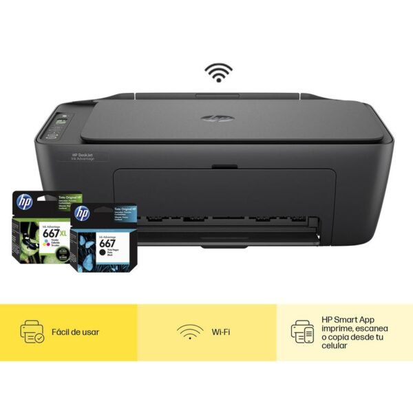 Impresora Multifuncional Deskjet Ink Advantage 2874 color Wifi Escaner Copia
