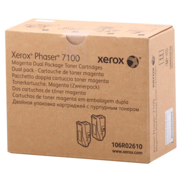 Toner Xerox 106R02610 Magenta Dual Pack 9,000 páginas