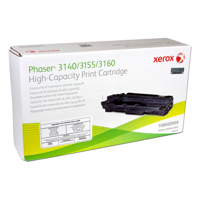 Toner Xerox 108R00909 Negro 2,500 páginas