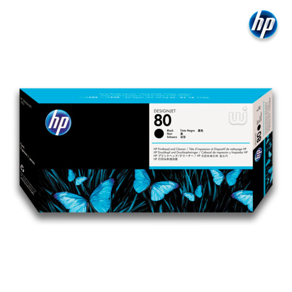 Cabezal HP 80 (C4820A) Negro 2,500 paginas DesignJet 1050C