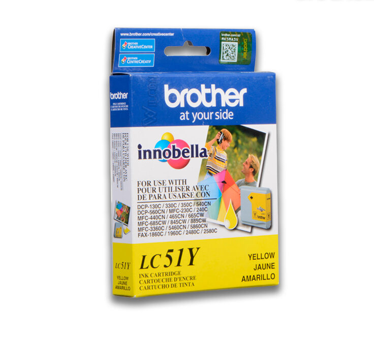 Tinta Brother LC-51Y Yellow 400 paginas