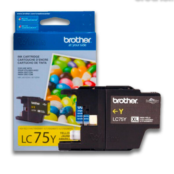 Tinta Brother LC-75Y Yellow 600 paginas