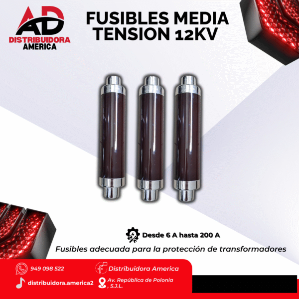 Fusiblle media tension 12 kv