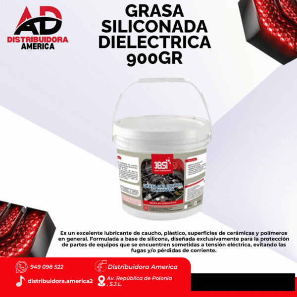 Grasa siliconada dielectrica 900gr