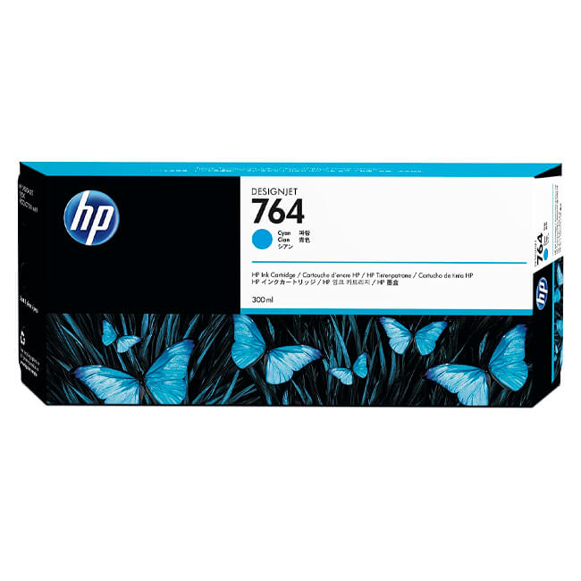 Tinta Hp C1Q13A DesignJet (764A) Cyan de contenido 300ML.