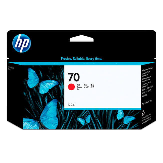 Tinta HP C9456A (70) Red 130ML DesignJet Z2100