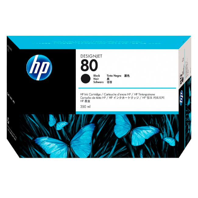 Tinta Hp C4871A (80) Negro 350ML DesignJet 1050
