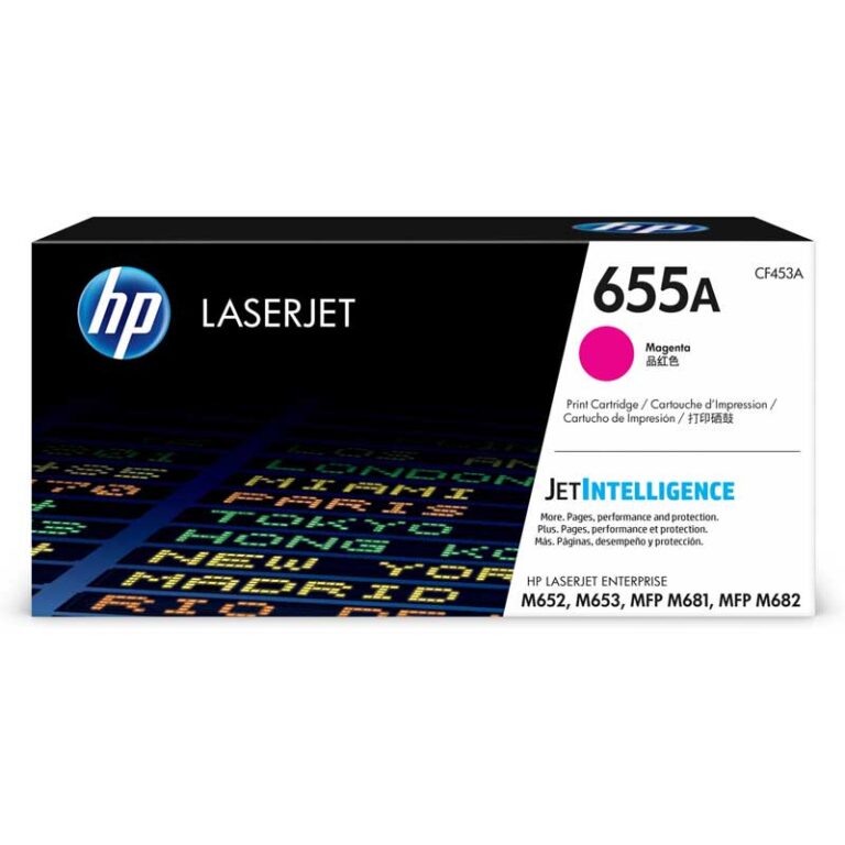 Tóner HP 655A (CF453A) Magenta 10,500 Pag Color LaserJet Enterprise M652dn