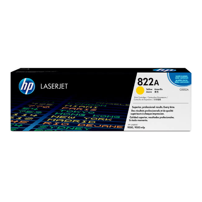 Tóner Hp 822A (C8552A) Yellow 25,000 Pag LaserJet 9500