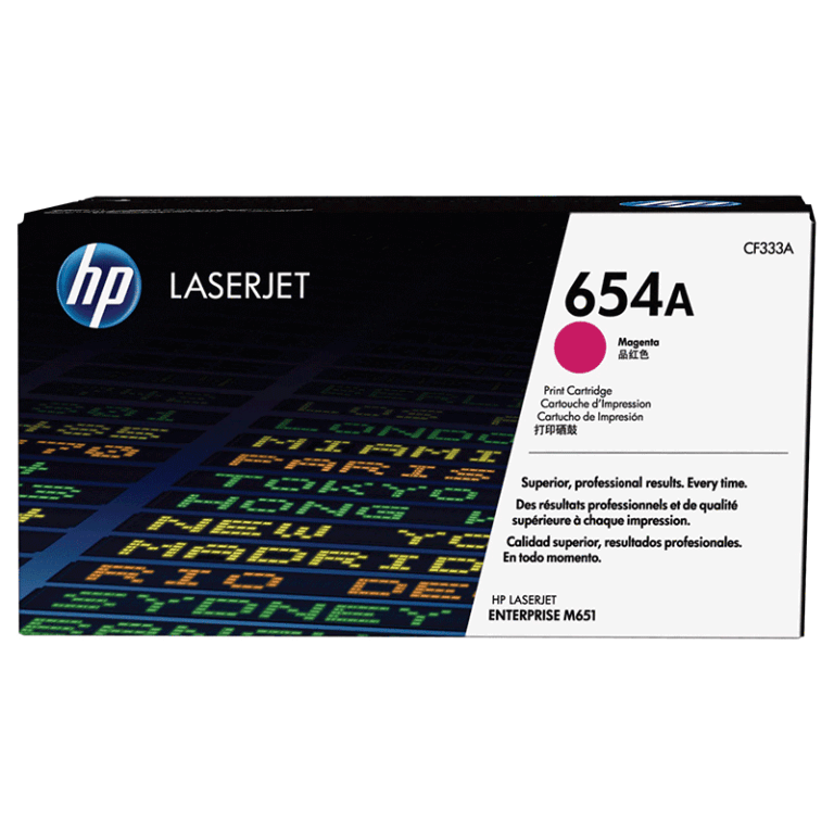 Tóner Hp 654A (CF333A) Magenta 15,000 Pag Color LaserJet Enterprise M651dn