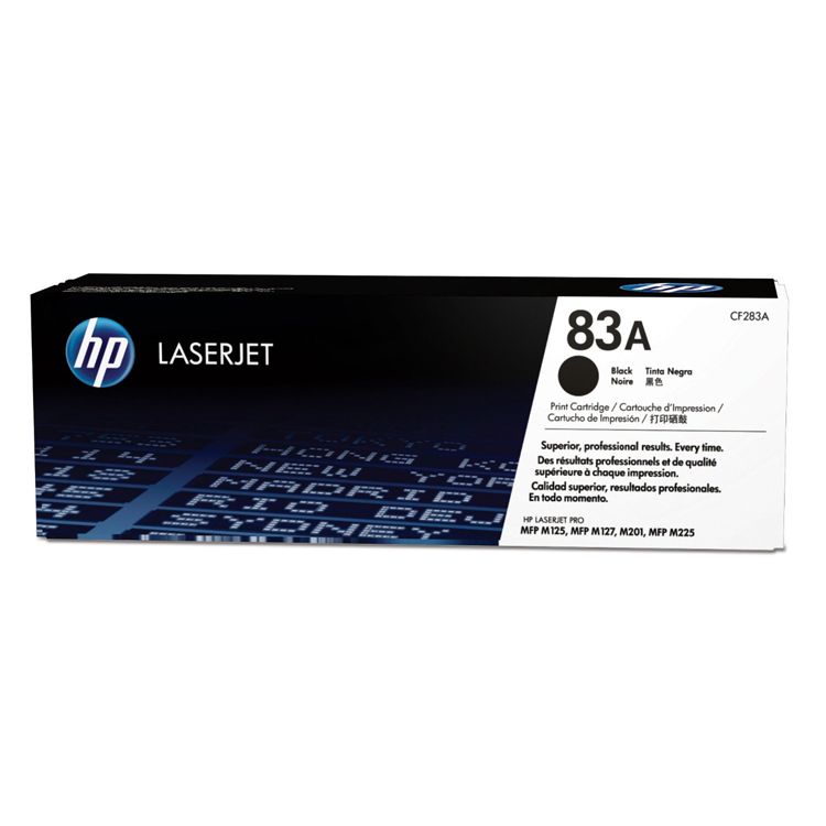 Toner Hp CF283A LaserJet Pro (83A) Negro con Rendimiento para 1,500 Paginas.