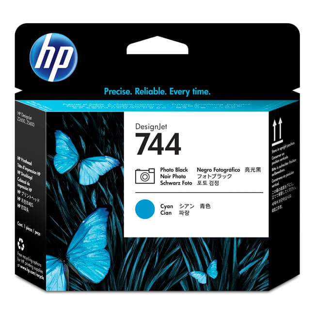 Cabezal HP 744A (F9J86A) Photo Black & Cyan 3,500 paginas