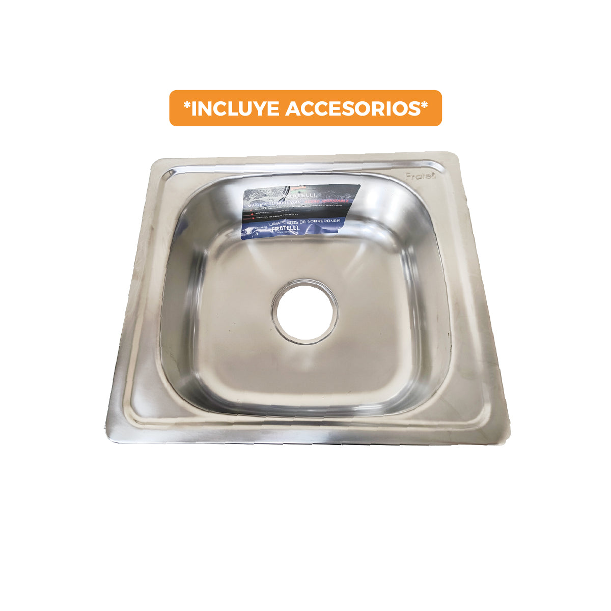 0010010129 – Lp-4640 Lavadero Premium (P) Acero Inox. (Cr) 46X40X18 Cm. Fratelli 0010010129 – Lp-4640 Lavadero Premium (P) Acero Inox. (Cr) 46X40X18 Cm. Fratelli