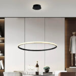 LÁMPARA COLGANTE FLORENCIA BLACK LED + CONTROL REMOTO