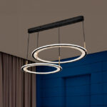 LÁMPARA COLGANTE VENUS DÚO BLACK LED + CONTROL REMOTO