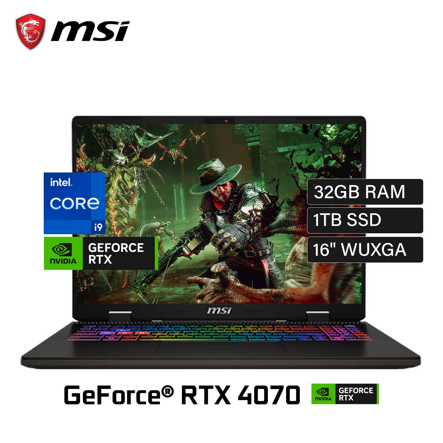 Laptop MSI Sword 16 HX B14VGKG-841US Intel Core i9 14900HX Ram 32GB Disco 1TB SSD Video Nvidia RTX 4070 8GB 16″ WUXGA Windows 11 Laptop MSI Sword 16 HX B14VGKG-841US Intel Core i9 14900HX Ram 32GB Disco 1TB SSD Video Nvidia RTX 4070 8GB 16″ WUXGA Windows 11