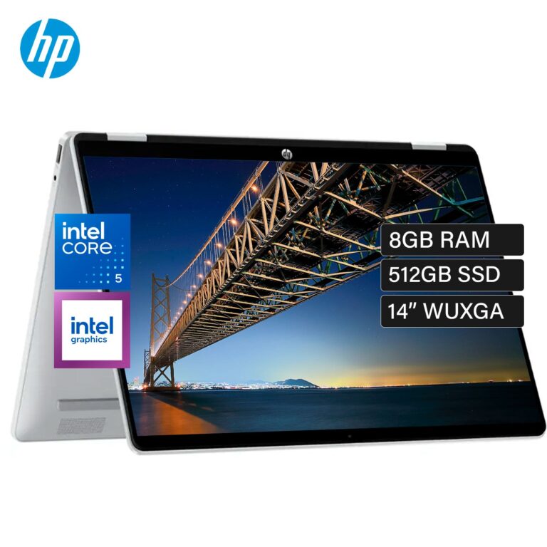 Laptop HP OmniBook 5 Flip 14-FP0013DX Intel Core 5 120U Ram 8GB Disco 512GB SSD 14″ WUXGA Windows 11 B5UJ3UA#ABA