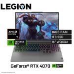 Laptop Lenovo Legion Slim 5 16AHP9 Ryzen 7 8845HS Ram 16GB Disco 1TB SSD Video NVIDIA RTX 4070 8GB 16″ WQXGA FreeDos (83DH0087LMR1T)