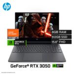 Laptop HP Victus 15-FB3019LA Ryzen 7 7445HS Ram 8GB Disco 512GB SSD Video NVIDIA RTX 3050 6GB 15.6″ FHD FreeDOS (BT4F6LA#ABM)