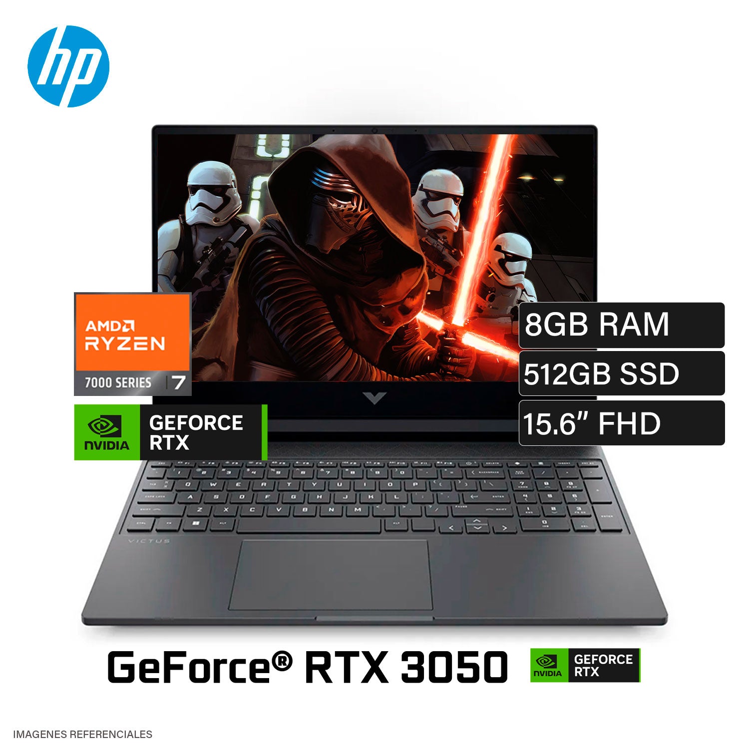 Laptop HP Victus 15-FB3019LA Ryzen 7 7445HS Ram 8GB Disco 512GB SSD Video NVIDIA RTX 3050 6GB 15.6″ FHD FreeDOS (BT4F6LA#ABM) Laptop HP Victus 15-FB3019LA Ryzen 7 7445HS Ram 8GB Disco 512GB SSD Video NVIDIA RTX 3050 6GB 15.6″ FHD FreeDOS (BT4F6LA#ABM)