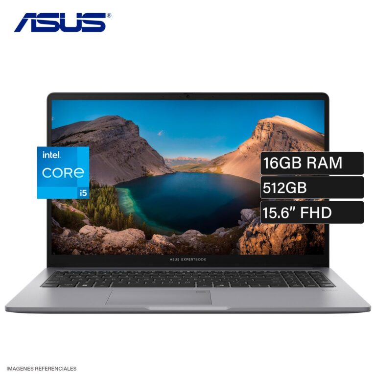 Laptop Asus ExpertBook P1 P1503CVA-S71655 Intel Core i5 13420H Ram 16GB Disco 512GB SSD 15.6″ FHD FreeDos (90NX0881-M01UM0)