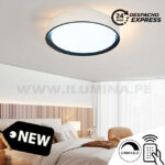 LÁMPARA DE TECHO SAMANTA BLACK 30W + CONTROL REMOTO