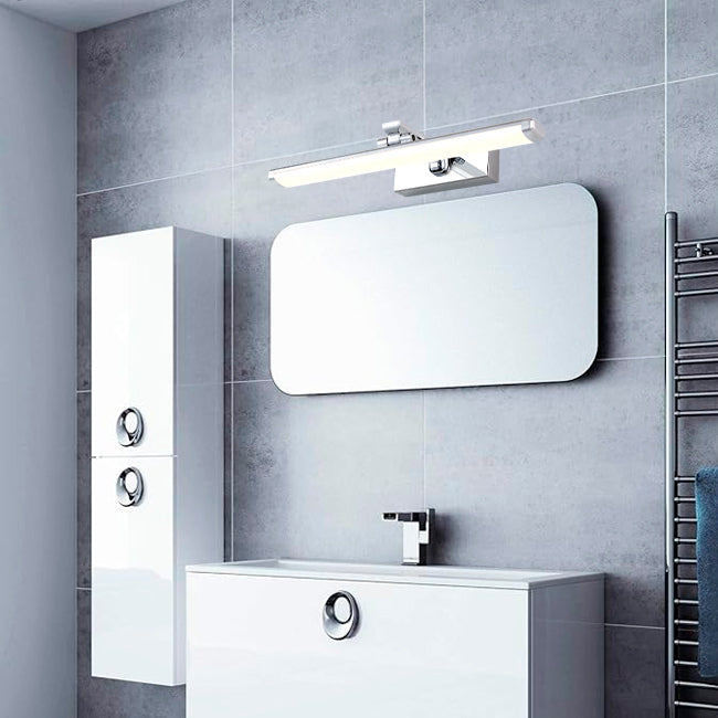 LÁMPARA DE ESPEJO DE PARED NADIA SILVER LED 12W TRICOLOR LÁMPARA DE ESPEJO DE PARED NADIA SILVER LED 12W TRICOLOR