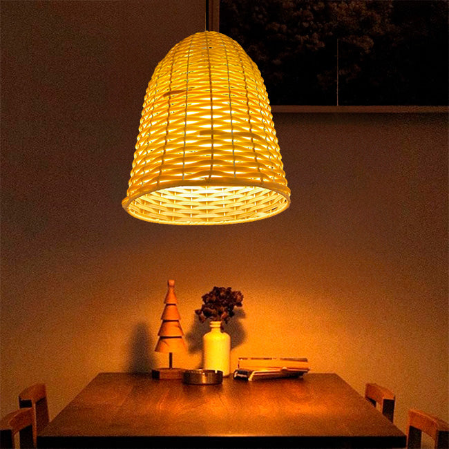 LÁMPARA MIMBRE ARTIFICIAL REGINA