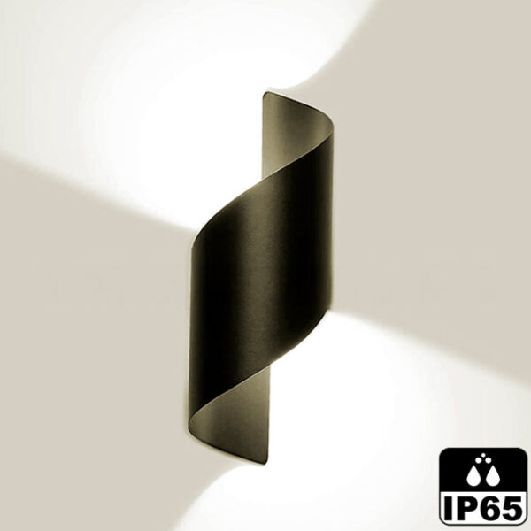 LÁMPARA DE EXTERIOR IVANNA BLACK LED LUZ CÁLIDA