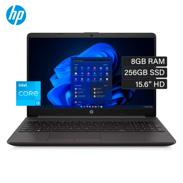 Laptop HP 250 G9 Intel Core i3 1215U Ram 8GB Disco 256GB SSD 15.6″ HD FreeDos