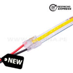 2P-8DT-COB CONECTOR INICIAL CON CABLE PARA CINTA COB LED MARCA ILUMINA (NO REQUIERE SOLDADURA)