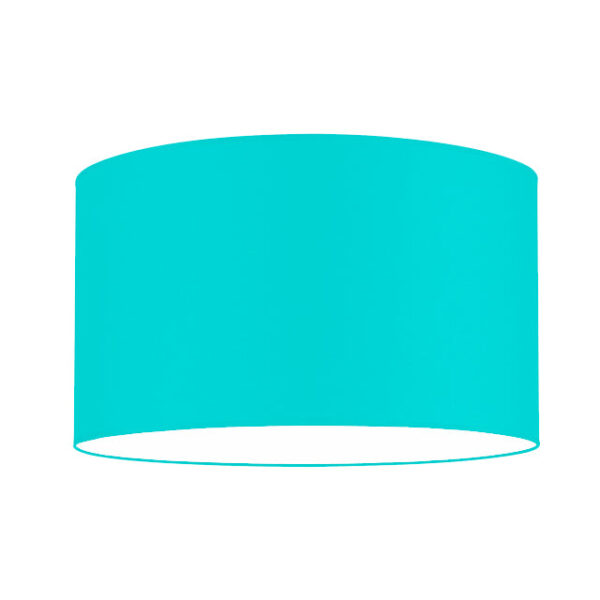 PANTALLA DECORATIVA PARA LÁMPARA 40DIAM 25ALT HUACHA IMPORTADA COLOR CELESTE