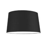 PANTALLA DECORATIVA CÓNICA 45DIAM X 35DIAM X 25ALT HUACHA IMPORTADA COLOR NEGRO