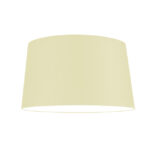 PANTALLA DECORATIVA CÓNICA 45DIAM X 35DIAM X 25ALT HUACHA IMPORTADA COLOR PERLA